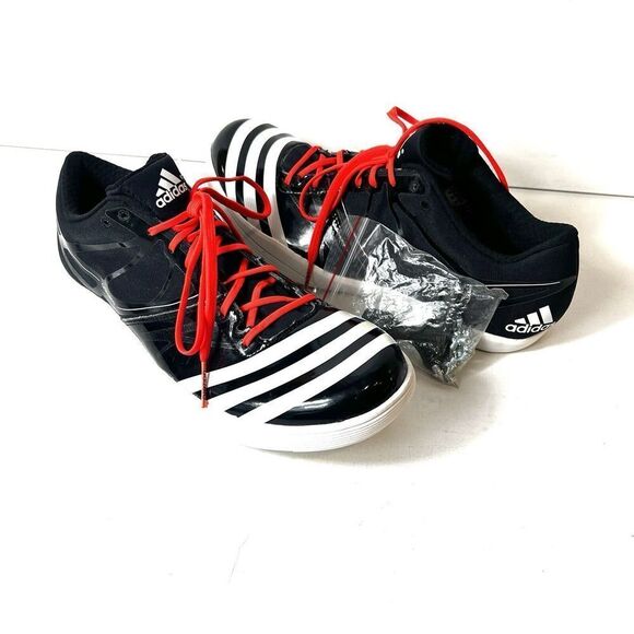 Adidas Adizero LJ 2 Athletisme Mens 10 Track & Field Shoe Spikes Black/White New - Picture 4 of 11